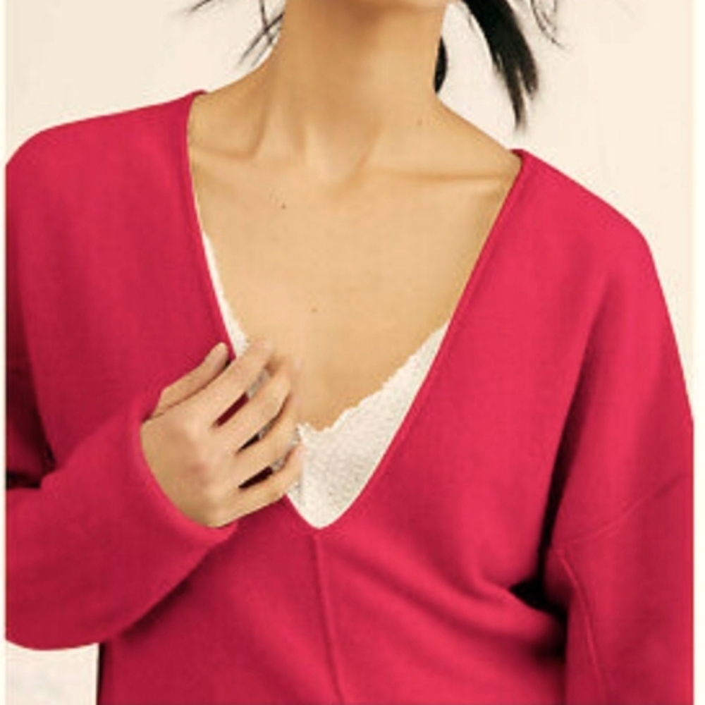 NWT Free People 100% Cadhmere Solitaire Sweater - Picture 6 of 9